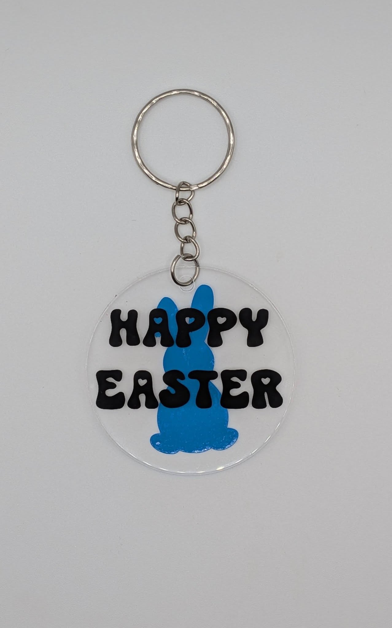 Custom name keyring with colorful beads and charms